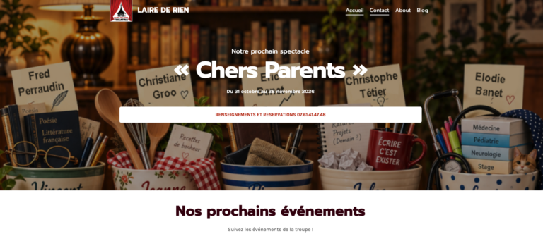 Nouveau site pour la compagnie !